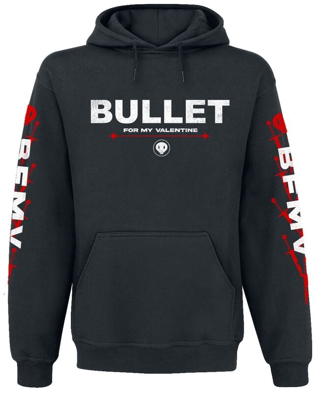 Sweat-shirt à capuche  de Bullet For My Valentine - Death By A Thousand Cuts - S à XXL - pour Homme - noir - Bullet For My Valentine