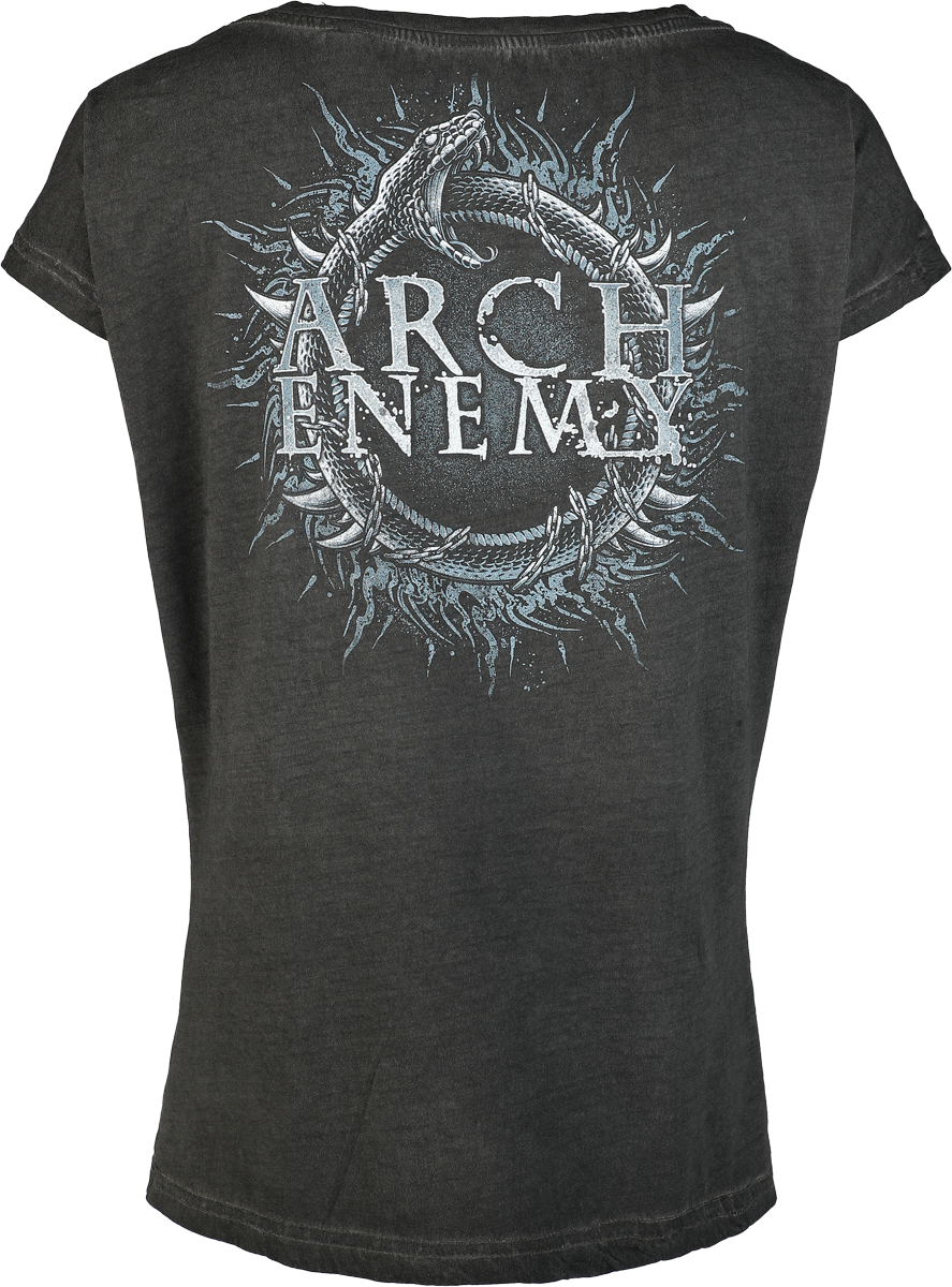 T-Shirt Manches courtes  de Arch Enemy - Will To Power - S à 4XL - pour Femme - anthracite - Arch Enemy - View 2