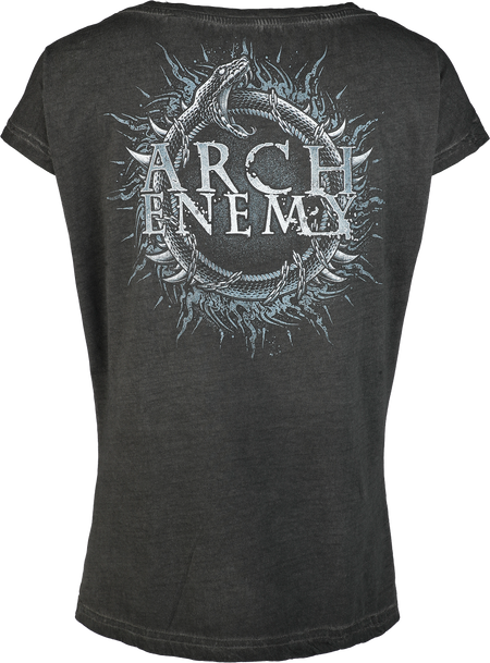T-Shirt Manches courtes  de Arch Enemy - Will To Power - S à 4XL - pour Femme - anthracite - Arch Enemy - View 2
