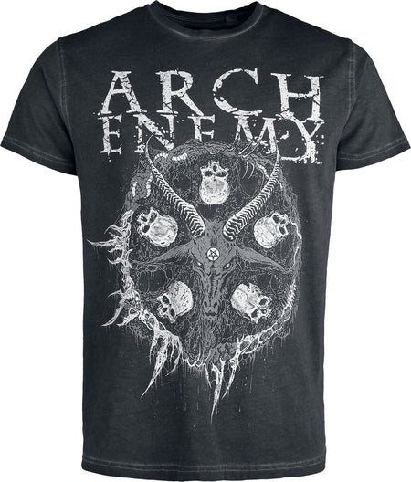T-Shirt Manches courtes  de Arch Enemy - Symbol Riddick - S à 4XL - pour Homme - anthracite - Arch Enemy