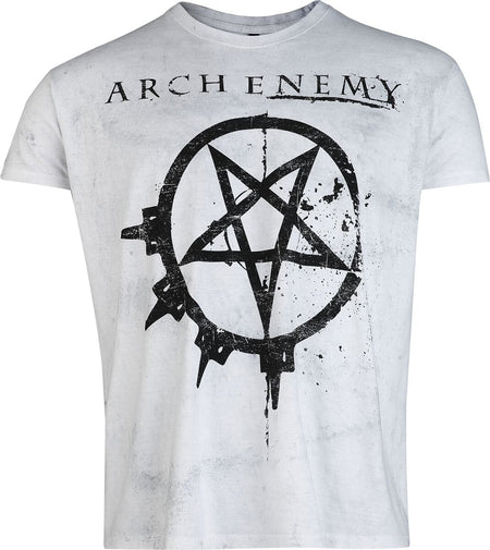T-Shirt Manches courtes  de Arch Enemy - Pure Fucking Metal - S à 4XL - pour Homme - blanc/gris - Arch Enemy