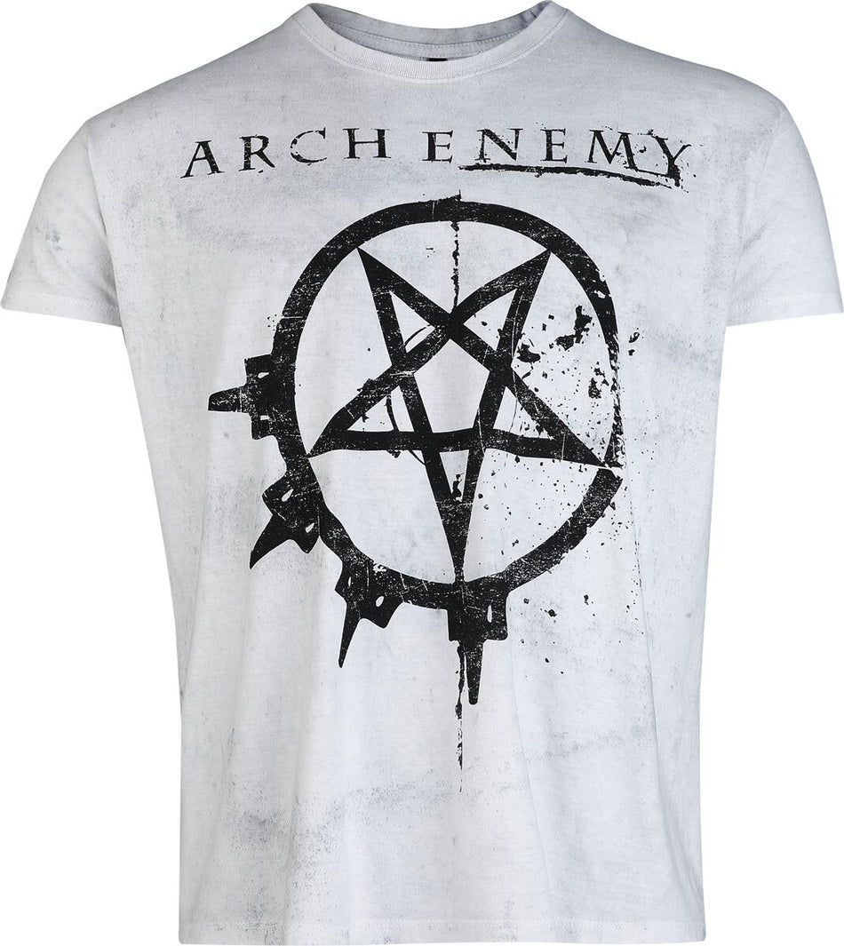 T-Shirt Manches courtes  de Arch Enemy - Pure Fucking Metal - S à 4XL - pour Homme - blanc/gris - Arch Enemy