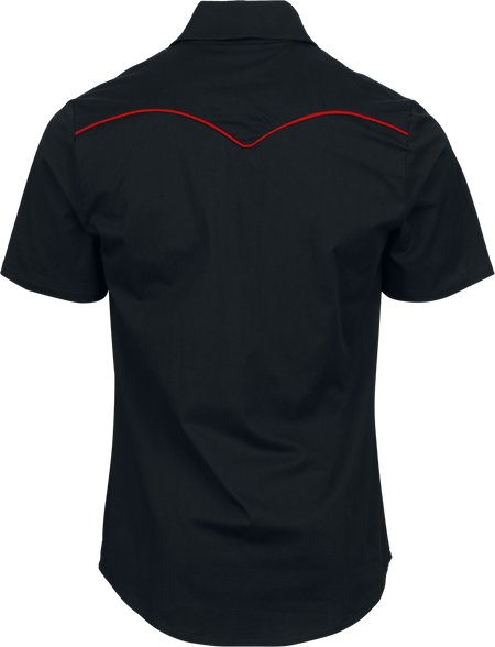 Chemise manches courtes Rockabilly de Jawbreaker - Lucky Wester - Chemise Boutonnée - S à XXL - pour Homme - noir - Jawbreaker - View 2