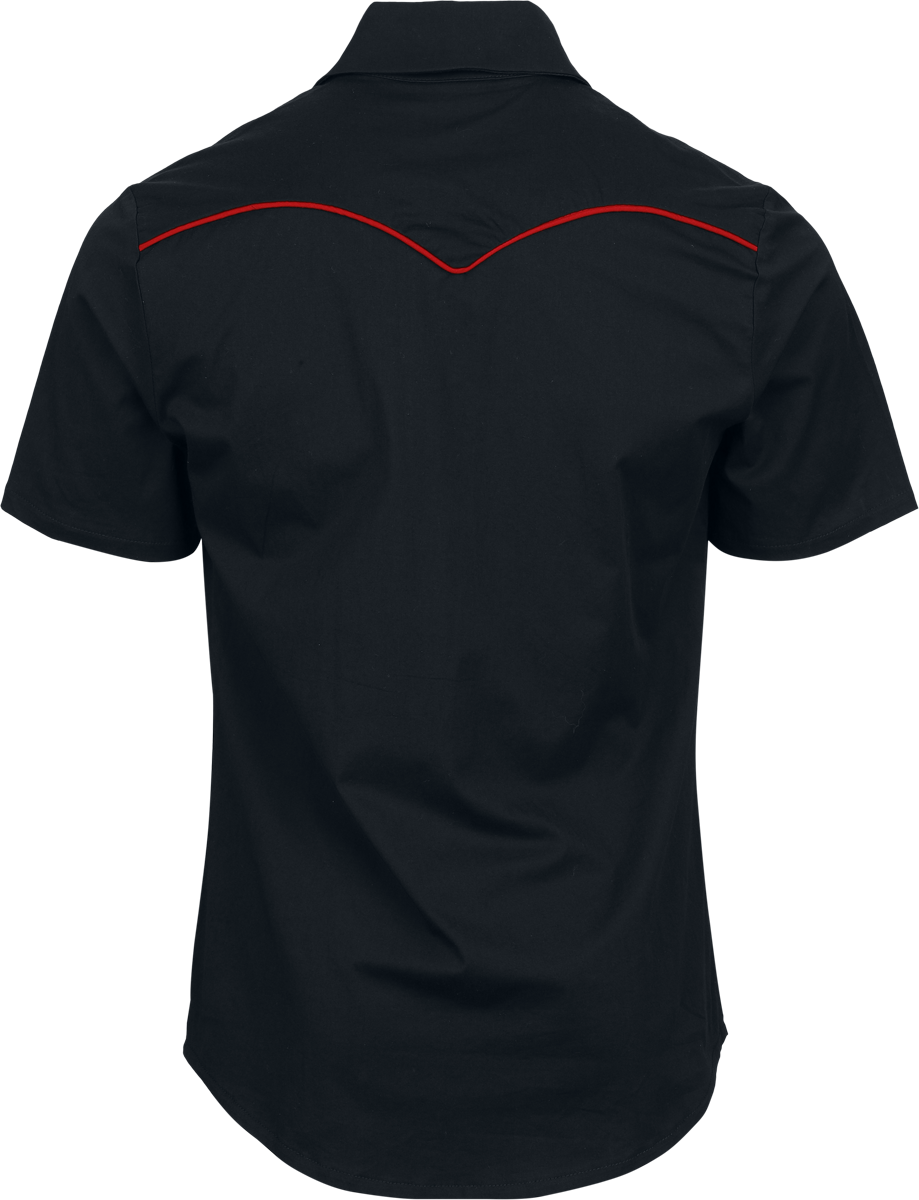 Chemise manches courtes Rockabilly de Jawbreaker - Lucky Wester - Chemise Boutonnée - S à XXL - pour Homme - noir - Jawbreaker - View 2