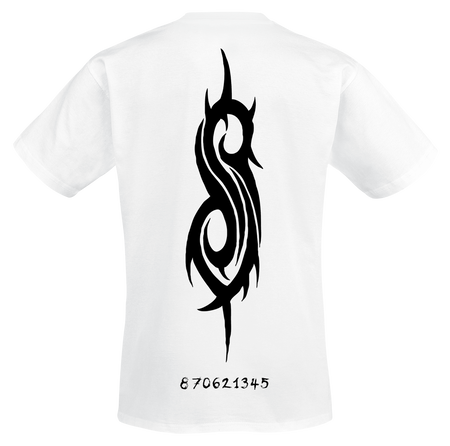 T-Shirt Manches courtes  de Slipknot - Numbers - S à 3XL - pour Homme - blanc - Slipknot - View 2