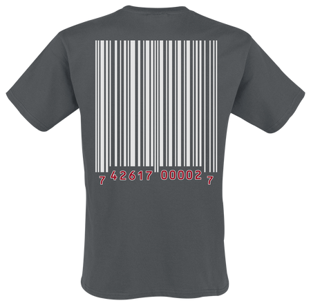 T-Shirt Manches courtes  de Slipknot - Barcode - M à XXL - pour Homme - anthracite - Slipknot - View 2
