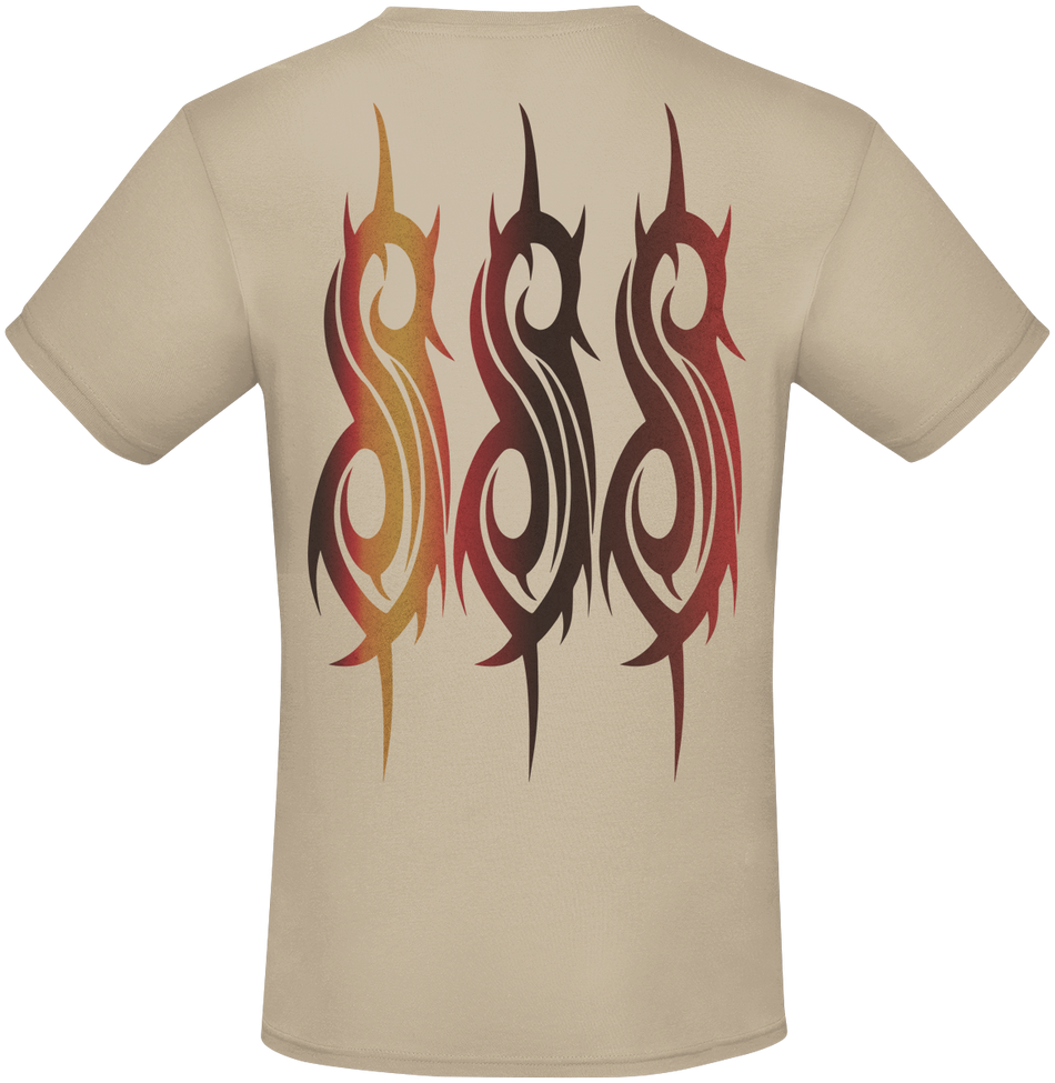 T-Shirt Manches courtes  de Slipknot - Surfacing - S à XXL - pour Homme - sable - Slipknot - View 2