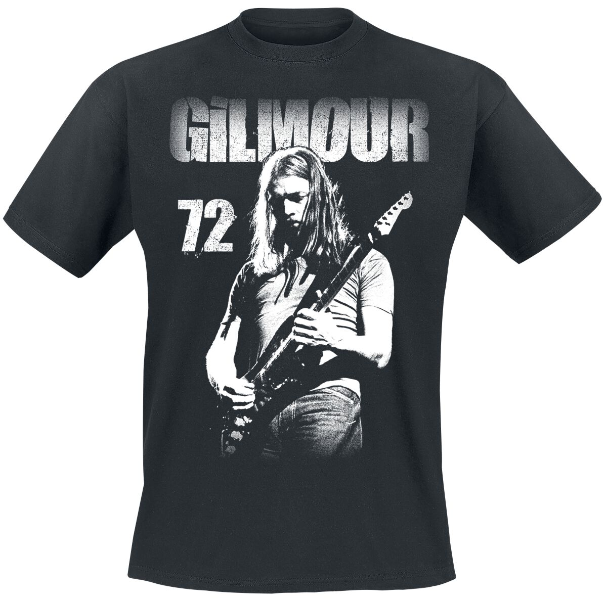 T-Shirt Manches courtes  de David Gilmour - Live 1972 - S à L - pour Homme - noir - David Gilmour