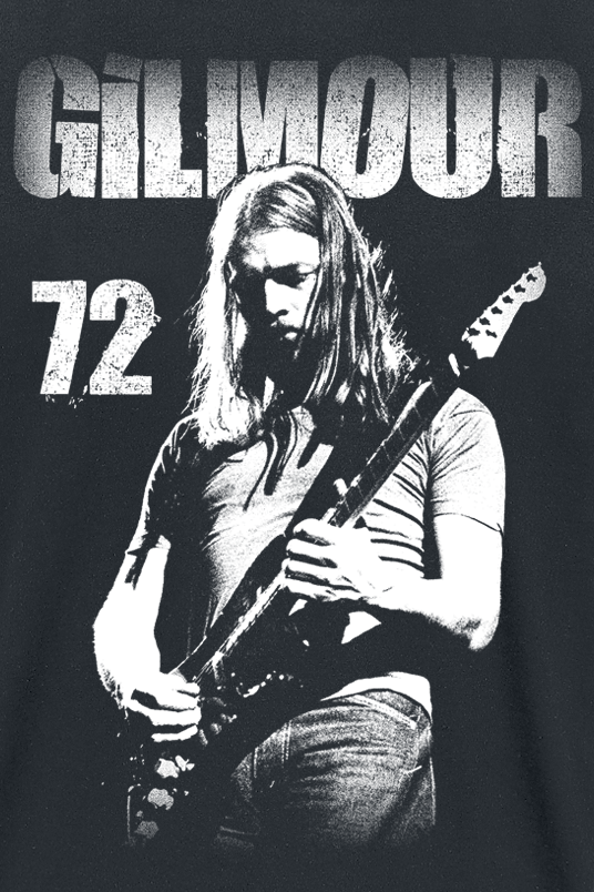 T-Shirt Manches courtes  de David Gilmour - Live 1972 - S à L - pour Homme - noir - David Gilmour - View 2