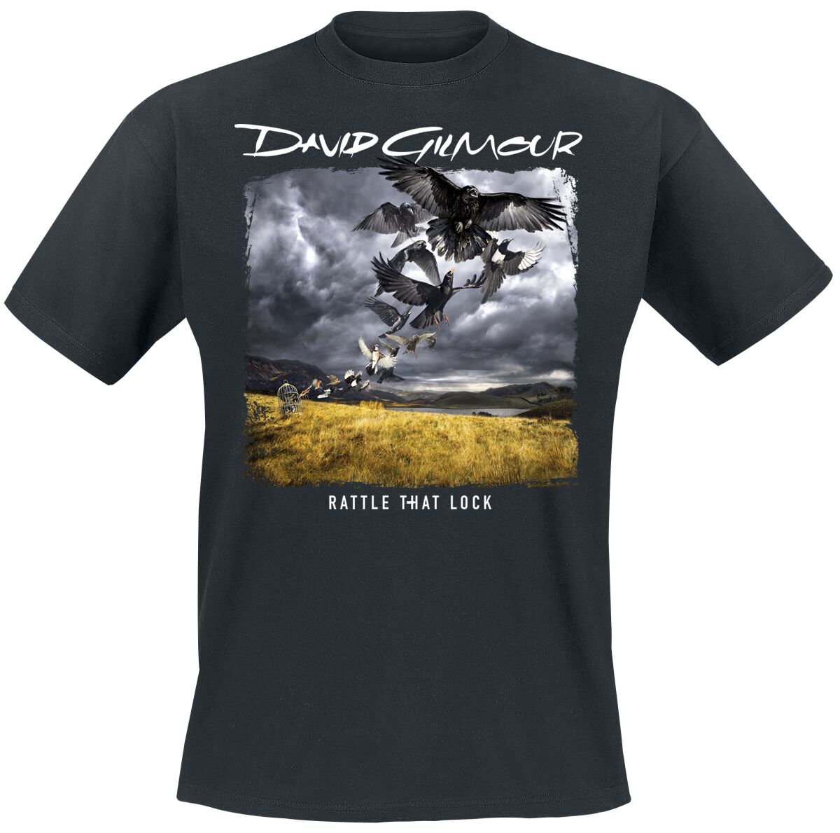 T-Shirt Manches courtes  de David Gilmour - Rattle that lock - S à 3XL - pour Homme - noir - David Gilmour