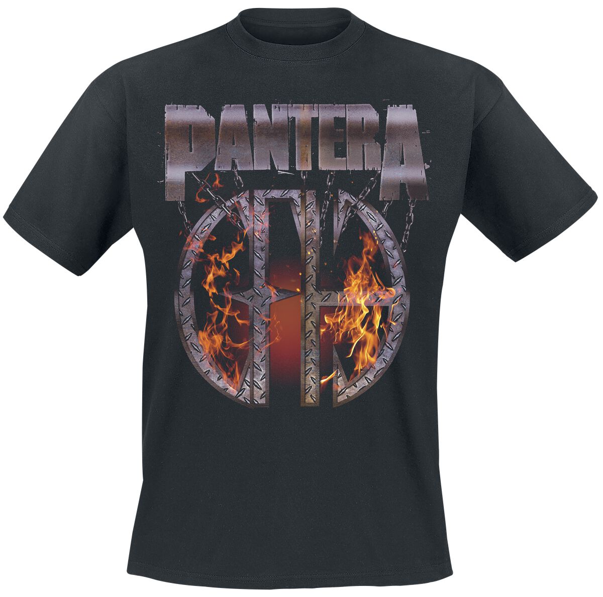 T-Shirt Manches courtes  de Pantera - CFH Flames - S à 3XL - pour Homme - noir - Pantera