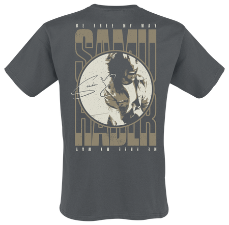 T-Shirt Manches courtes  de Haber, Samu - Signature - M à L - pour Homme - anthracite - Haber, Samu - View 2