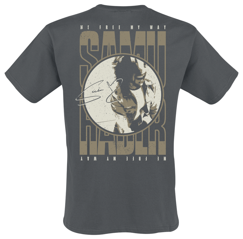 T-Shirt Manches courtes  de Haber, Samu - Signature - M à L - pour Homme - anthracite - Haber, Samu - View 2