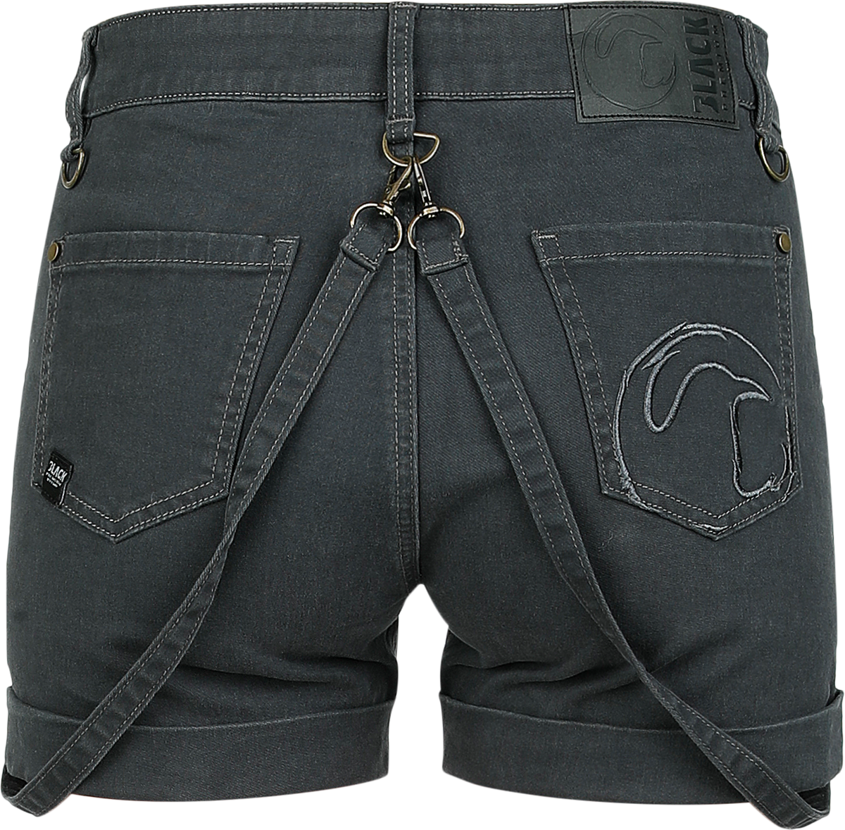 Short  de Black Premium by EMP - 27 à 31 - pour Femme - gris - Black Premium by EMP - View 2