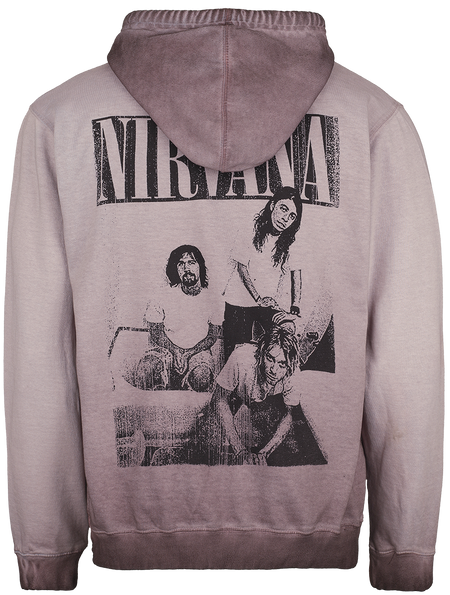 Sweat-shirt à capuche  de Nirvana - Band Photo - S à XXL - pour Homme - violet - Nirvana - View 2