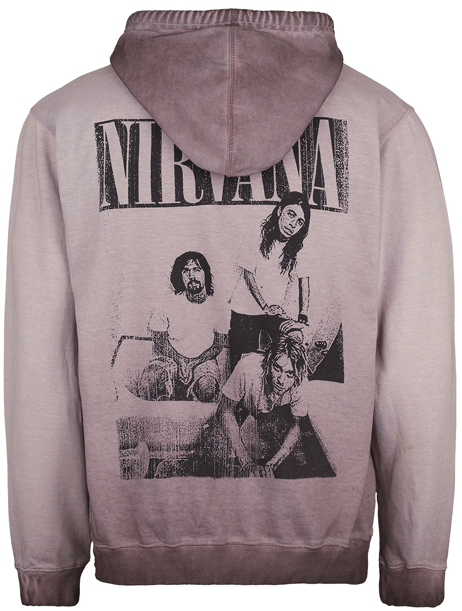 Sweat-shirt à capuche  de Nirvana - Band Photo - S à XXL - pour Homme - violet - Nirvana - View 2
