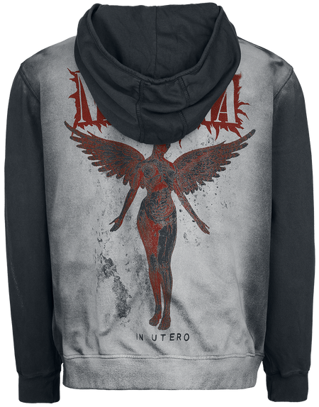 Sweat-shirt zippé à capuche  de Nirvana - In Utero - S à XXL - pour Homme - gris/anthracite - Nirvana - View 2