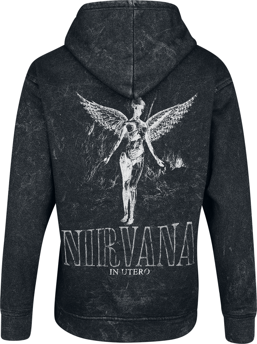 Sweat-shirt à capuche  de Nirvana - In Utero - S à XXL - pour Femme - noir - Nirvana - View 2