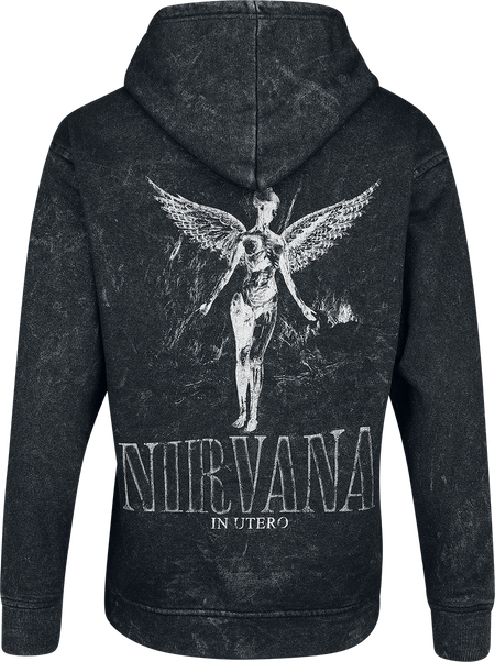 Sweat-shirt à capuche  de Nirvana - In Utero - S à XXL - pour Femme - noir - Nirvana - View 2
