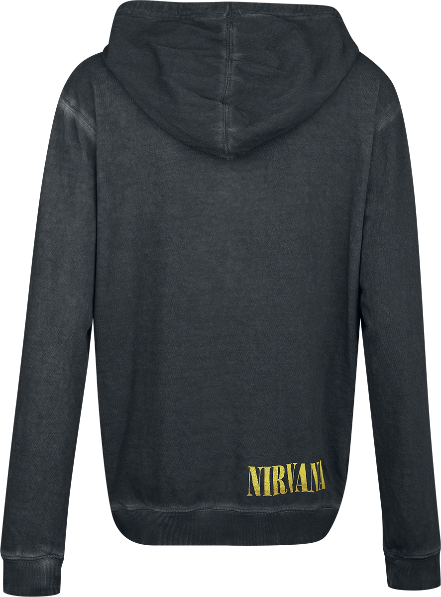 Sweat-shirt à capuche  de Nirvana - Smiley - S à XXL - pour Femme - noir - Nirvana - View 2