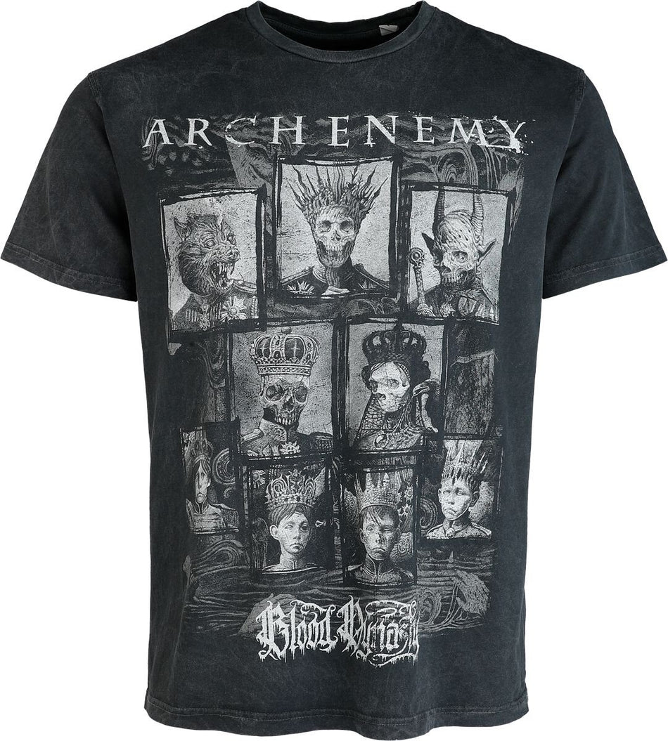 T-Shirt Manches courtes  de Arch Enemy - Family Cards - S à XL - pour Homme - gris - Arch Enemy