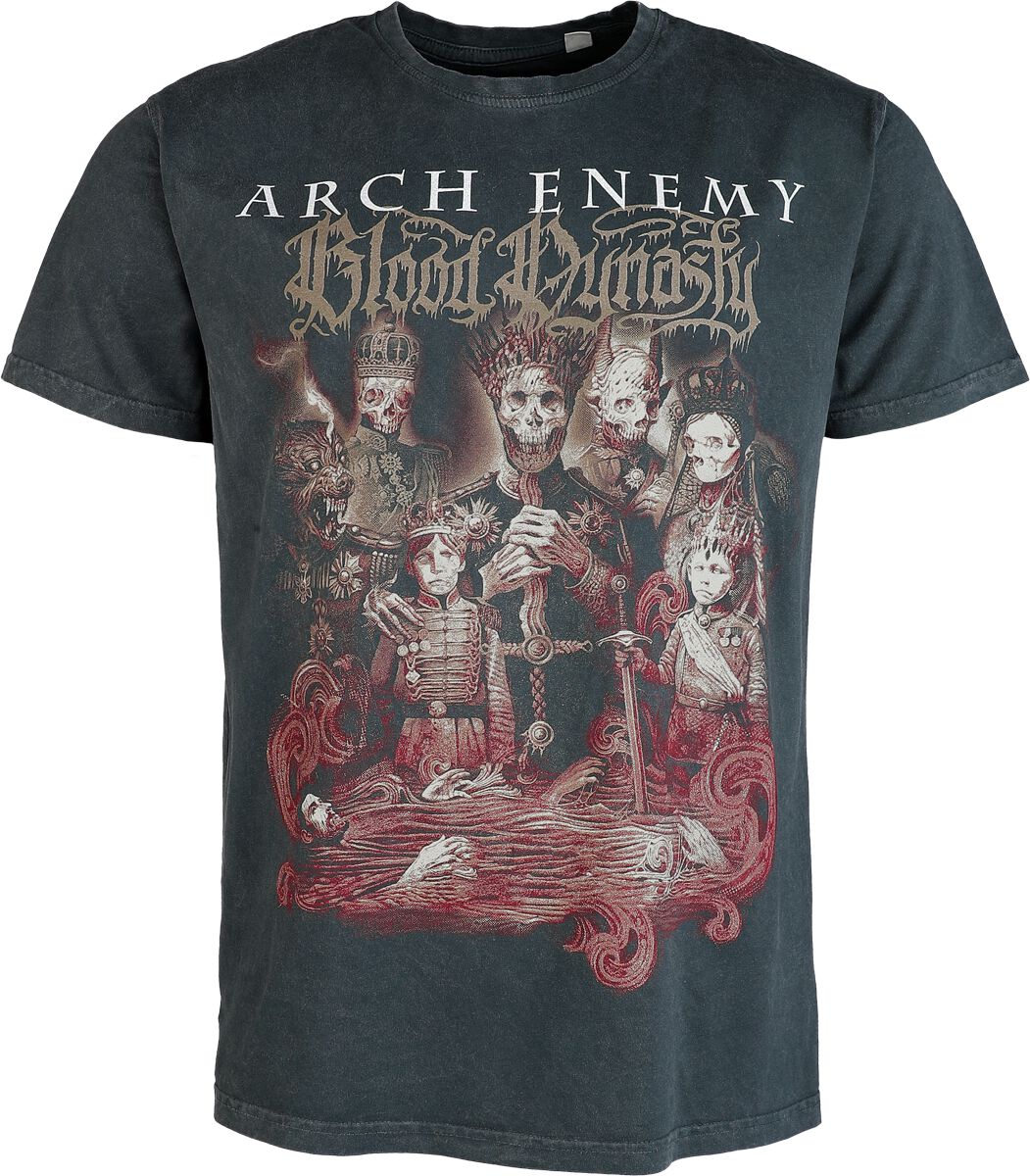 T-Shirt Manches courtes  de Arch Enemy - Bloody Family - S à 4XL - pour Homme - gris foncé - Arch Enemy