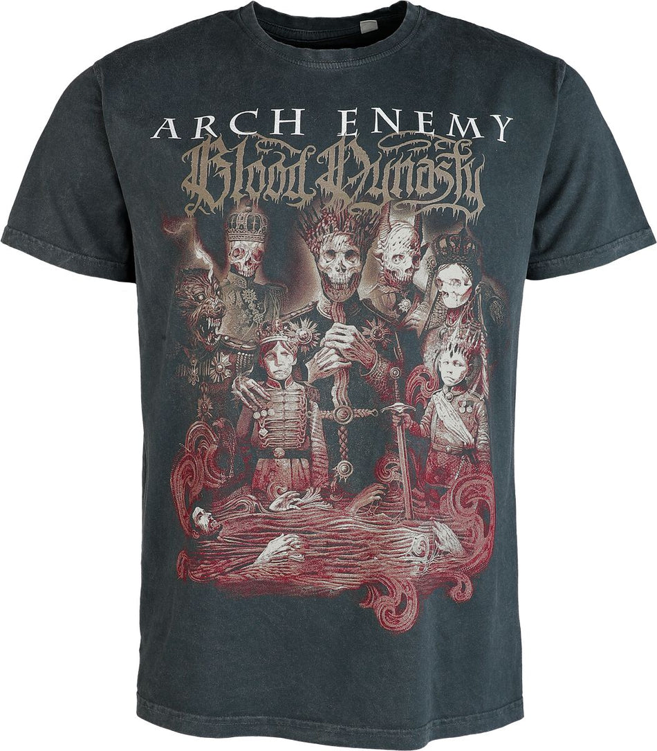 T-Shirt Manches courtes  de Arch Enemy - Bloody Family - S à 4XL - pour Homme - gris foncé - Arch Enemy