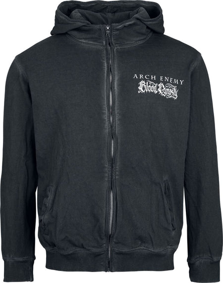 Sweat-shirt zippé à capuche  de Arch Enemy - Blood Dynasty - M à XL - pour Homme - anthracite - Arch Enemy