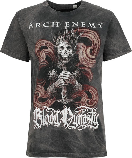 T-Shirt Manches courtes  de Arch Enemy - Bloody Wave - S à M - pour Femme - gris - Arch Enemy