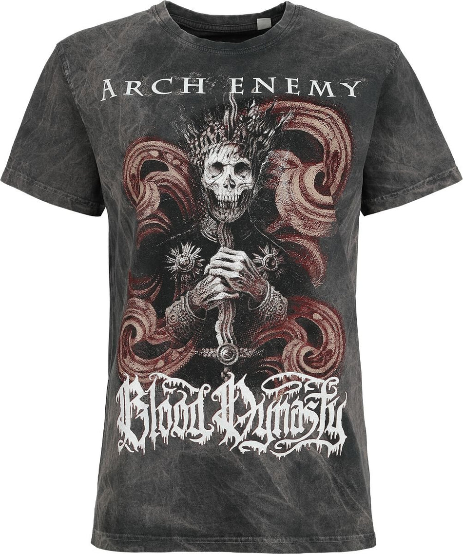 T-Shirt Manches courtes  de Arch Enemy - Bloody Wave - S à M - pour Femme - gris - Arch Enemy
