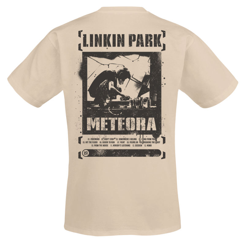 T-Shirt Manches courtes  de Linkin Park - Meteora Spray - S à 5XL - pour Homme - sable - Linkin Park - View 2