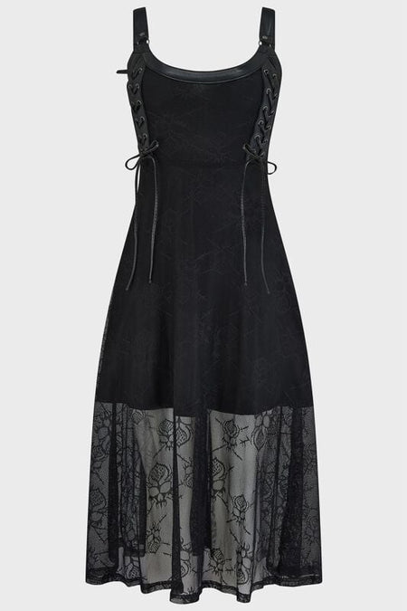 Robe courte Gothic de Killstar - Anne Arkist Dress - XS à M - pour Femme - noir - Killstar