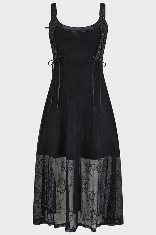 Robe courte Gothic de Killstar - Anne Arkist Dress - XS à M - pour Femme - noir - Killstar