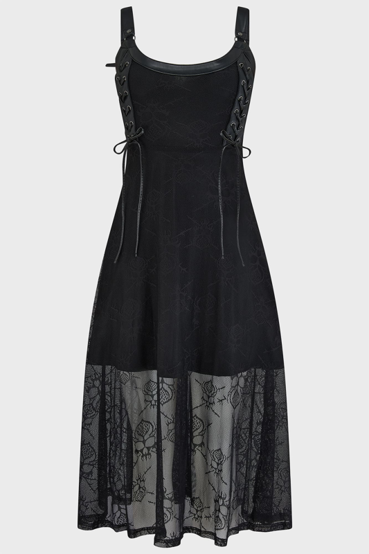 Robe courte Gothic de Killstar - Anne Arkist Dress - XS à M - pour Femme - noir - Killstar - View 2
