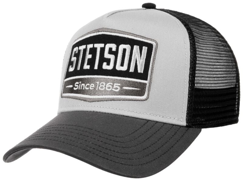 Casquette  de Stetson - Trucker Cap Gasoline - pour Unisexe - noir/gris - Stetson