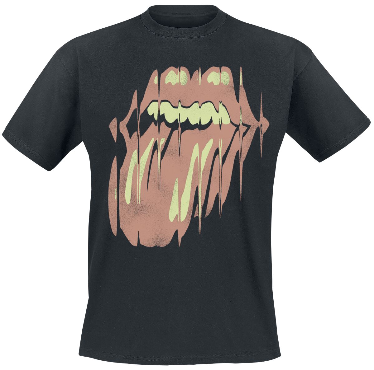 T-Shirt Manches courtes  de The Rolling Stones - Frequency Waves - S à XL - pour Homme - noir - The Rolling Stones