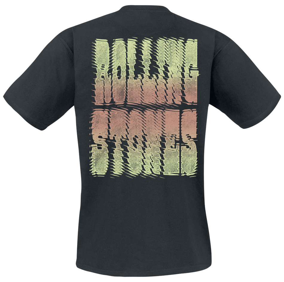 T-Shirt Manches courtes  de The Rolling Stones - Frequency Waves - S à XL - pour Homme - noir - The Rolling Stones - View 2