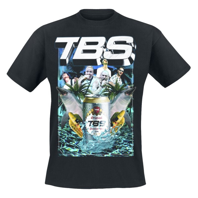 T-Shirt Manches courtes  de The Butcher Sisters - Absoluter Delfin-Irrsinn - S à XXL - pour Homme - noir - The Butcher Sisters