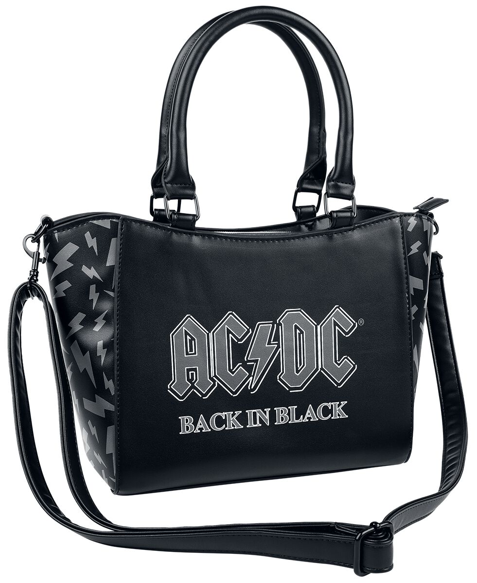 Sac à main  de AC/DC - Back in Black - pour Femme - noir/gris - AC/DC