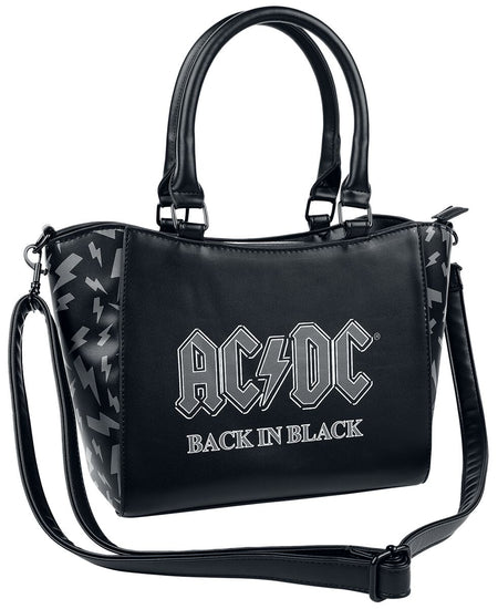 Sac à main  de AC/DC - Back in Black - pour Femme - noir/gris - AC/DC