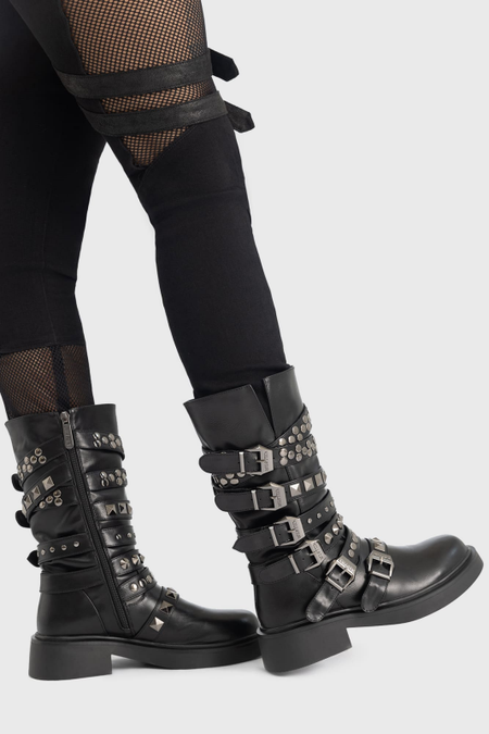 Bottes Gothic de Killstar - Blood Grunge Boots - EU36 à EU41 - pour Femme - noir - Killstar - View 2