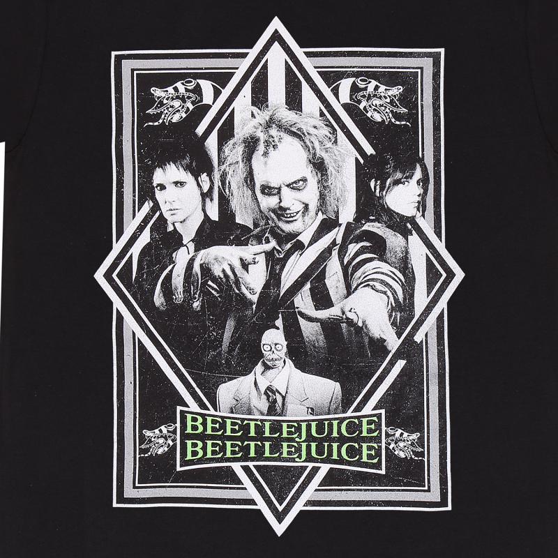T-Shirt Manches courtes  de Beetlejuice - 2 - Beetlejuice Poster Plain - L à XL - pour Homme - noir - Beetlejuice - View 2