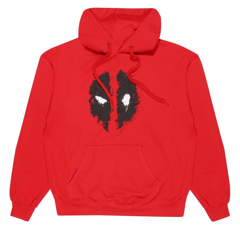 Sweat-shirt à capuche Disney de Deadpool - Mask Splatter - M à XL - pour Homme - rouge - Deadpool