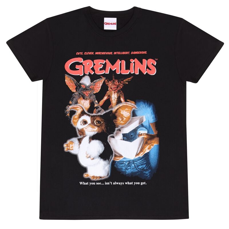 T-Shirt Manches courtes  de Gremlins - Homeage Style - S à XXL - pour Homme - noir - Gremlins