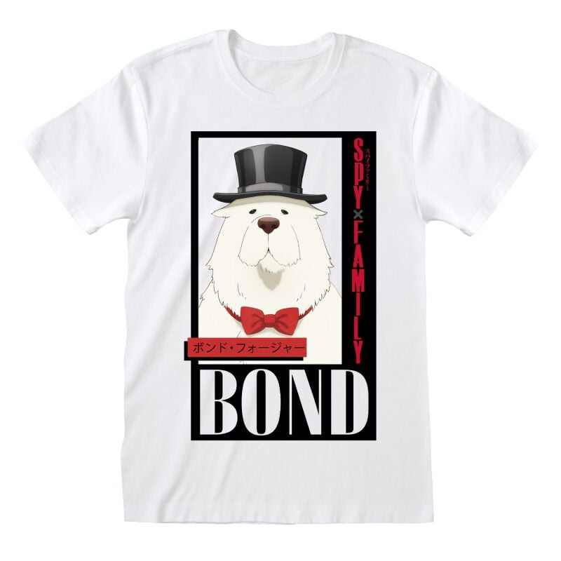 T-Shirt Manches courtes  de Spy x Family - Bond - L - pour Homme - blanc - Spy x Family