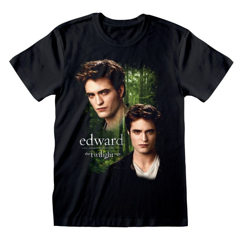 T-Shirt Manches courtes  de Twilight - Edward - S à XXL - pour Homme - noir - Twilight