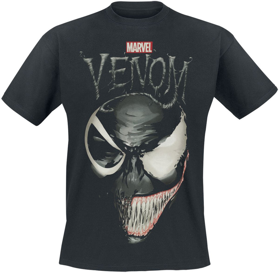 T-Shirt Manches courtes Disney de Venom (Marvel) - Split Face - S à XXL - pour Homme - noir - Venom (Marvel)