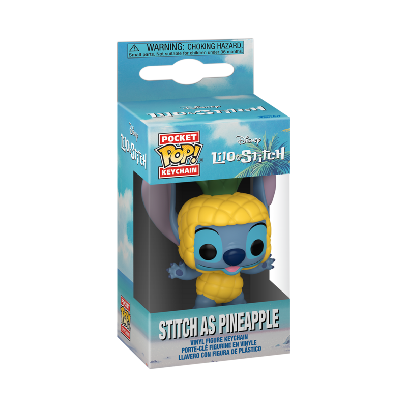 Porte-Clefs Pocket Pop! Disney de Lilo & Stitch - Stitch en Ananas - Pocket Pop! - pour Unisexe - Standard - Lilo & Stitch - View 2