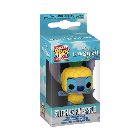 Porte-Clefs Pocket Pop! Disney de Lilo & Stitch - Stitch en Ananas - Pocket Pop! - pour Unisexe - Standard - Lilo & Stitch - View 2