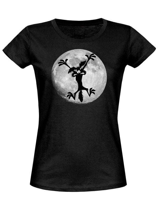 T-Shirt Manches courtes  de Looney Tunes - Moon Jump - S à XXL - pour Femme - noir - Looney Tunes